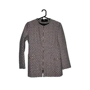Zara  Basics Textured  Coat Size L